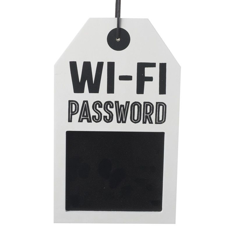 Wi-Fi Password Hanging Sign