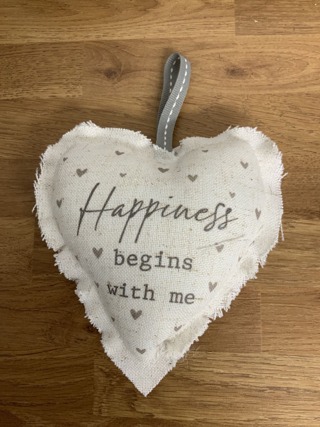 Happiness Begins with me Hanging Heart