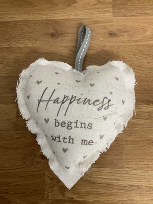 Happiness Begins with me Hanging Heart