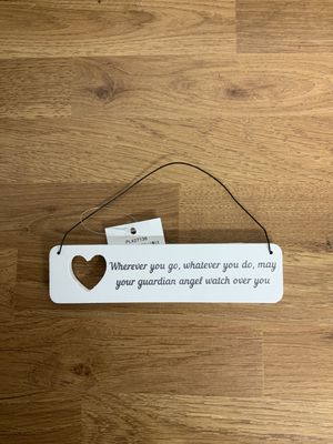 Guardian Angel mini Rectangle Hanging Sign