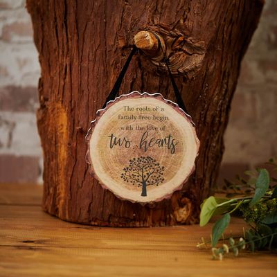 The Roots of Family Wooden Plaque