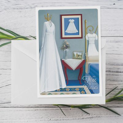 Three White Dresses Card