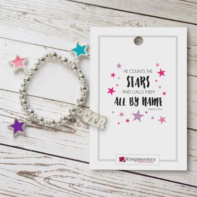 CTR Star Stretch Bead Bracelet