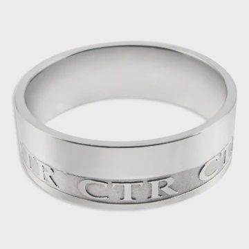 #3471 CTR, Intrigue Stainless Steel, Ring Size: 10.5