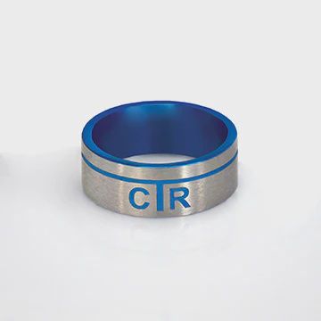 #1767 CTR Men&#39;s Designer Astro Ring - Stainless Steel, Ring Size: 7