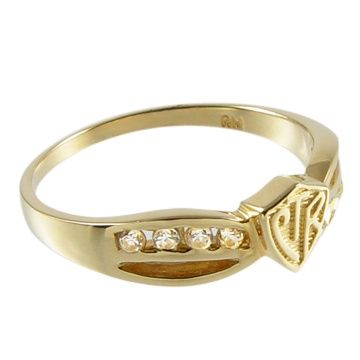 #0452 CTR Designer Bow Ring - Gold Size 10