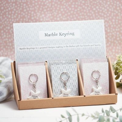 Marble Friend Star Keyring