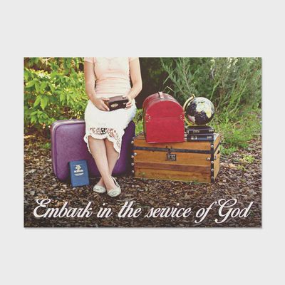 Embark in the Service of God Card