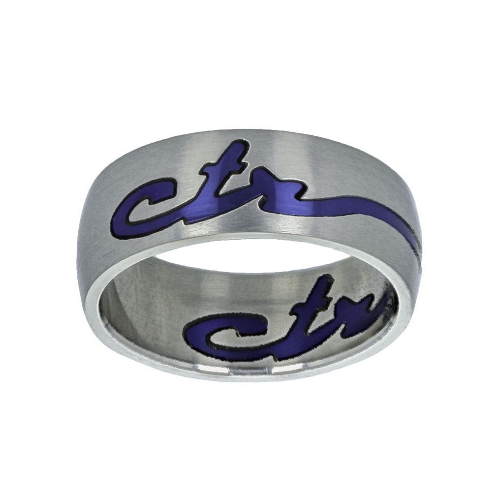 #1217 CTR Signature Ring - Stainless Steel, Ring Size: 11