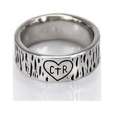 #1757 CTR Carved Heart Ring - Stainless Steel