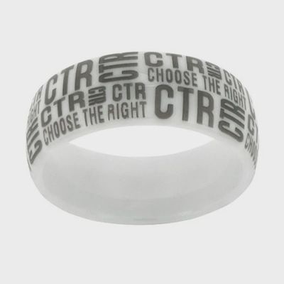 #J156 CTR Ring Ceramic White Tabloid