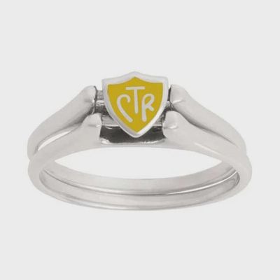 #J62Y  CTR Ring Flip Yellow - Sterling Silver