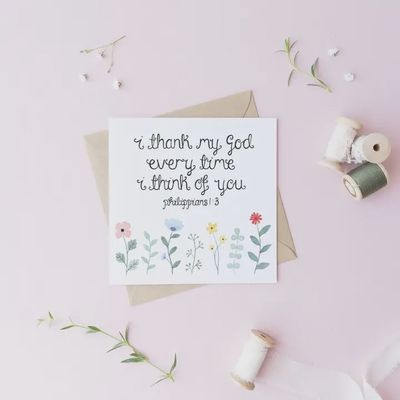 I Thank My God Card