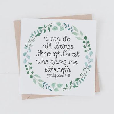 I Can Do All Things Through Christ Card