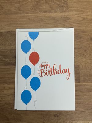 Happy Birthday, Card