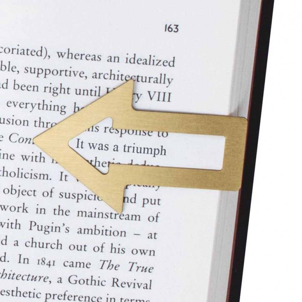 Know Your Place Bookmark, Colour: Brass