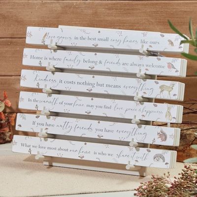 Woodland Animal Wooden Sign