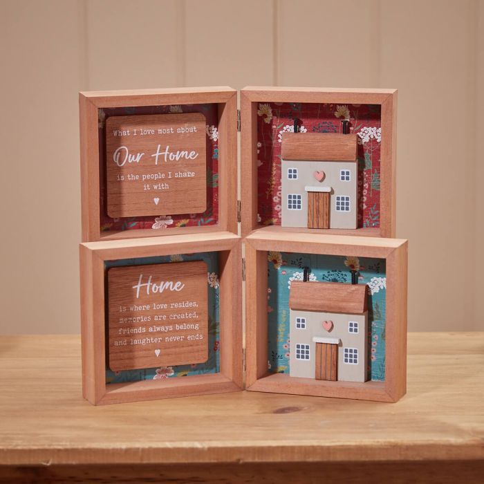 Wooden House Frame, Colour: Red