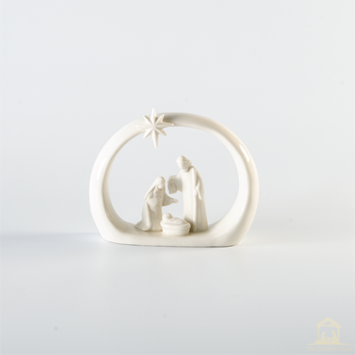 Heaven Everywhere Star Arch Porcelain Nativity 5&quot; tall
