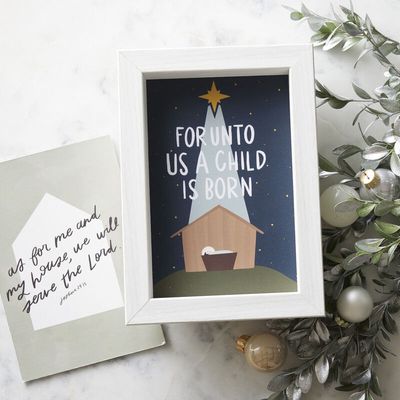 Christmas Print and Frame Set