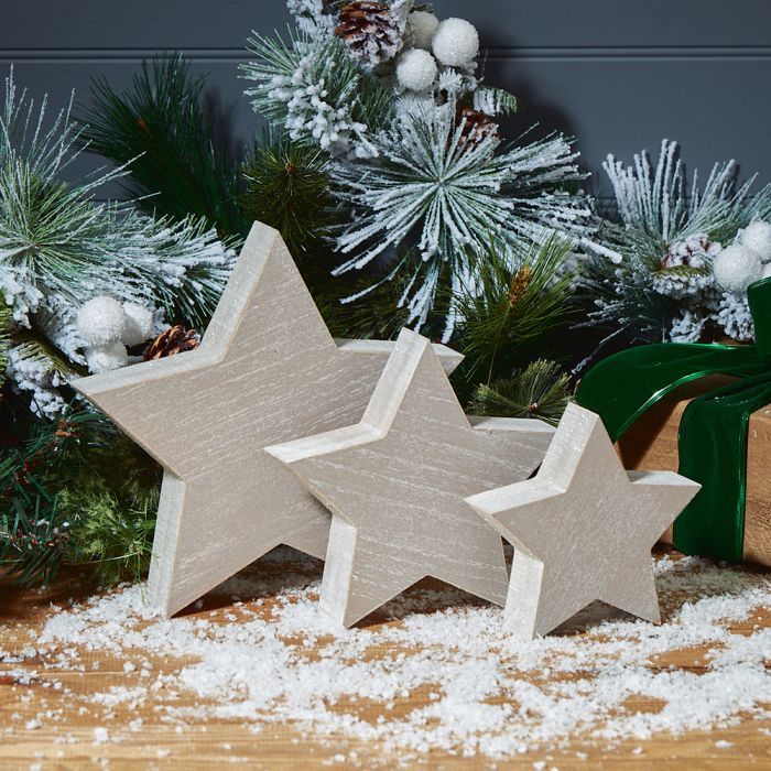 Standing Star Block - Grey (3)