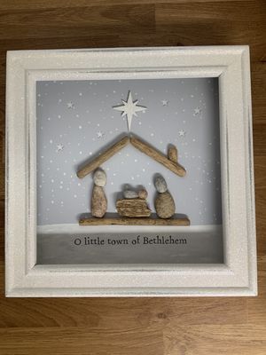 O Little Town of Bethlehem Stone Frame