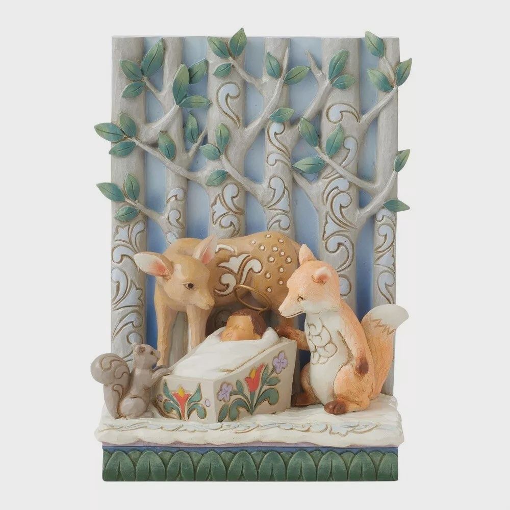Baby Jesus and Animals Figurine