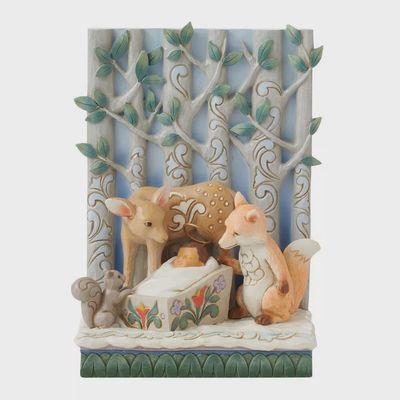 Baby Jesus and Animals Figurine