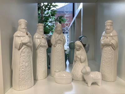 White Porcelain Nativity