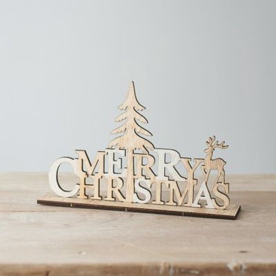 Merry Christmas Wooden Plaque