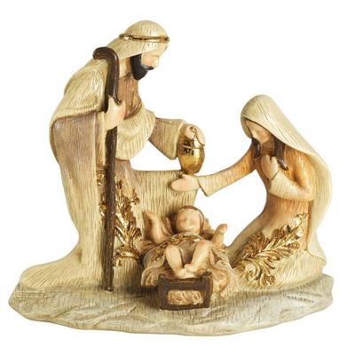 1 Piece Holy Family -Gold Accents 6in