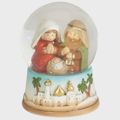 Holy Family Water Globe 3.5" H