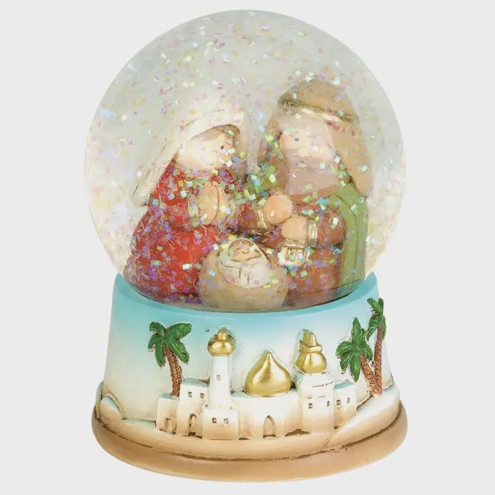 Holy Family Water Globe 3.5&quot; H