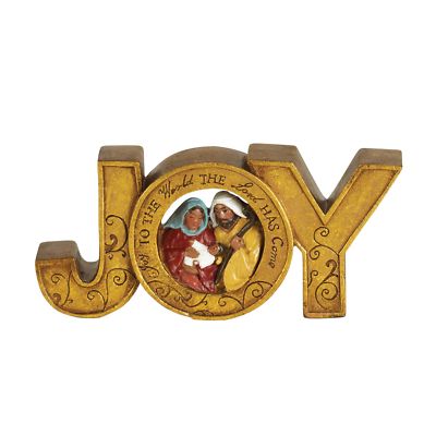 Figurine Gold Joy with Holy Family