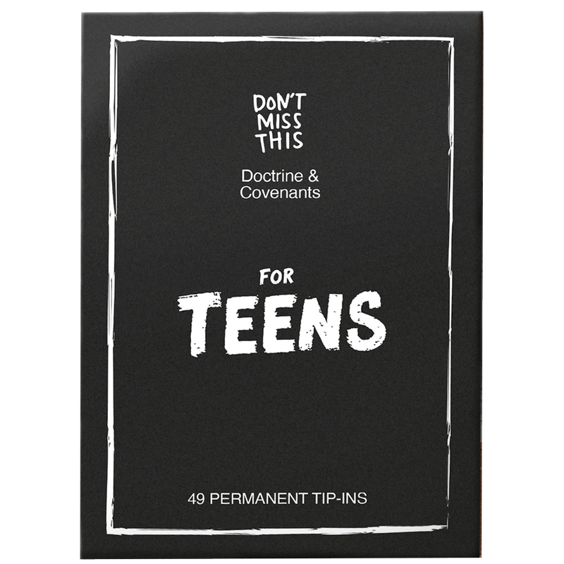 Don&#39;t Miss This Doctrine and Covenants Tip-In Set for Teens