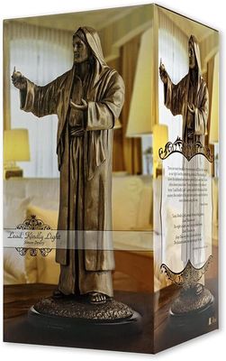 Lead Kindly Light 12&quot; Cold Cast Bronze Resin Statue