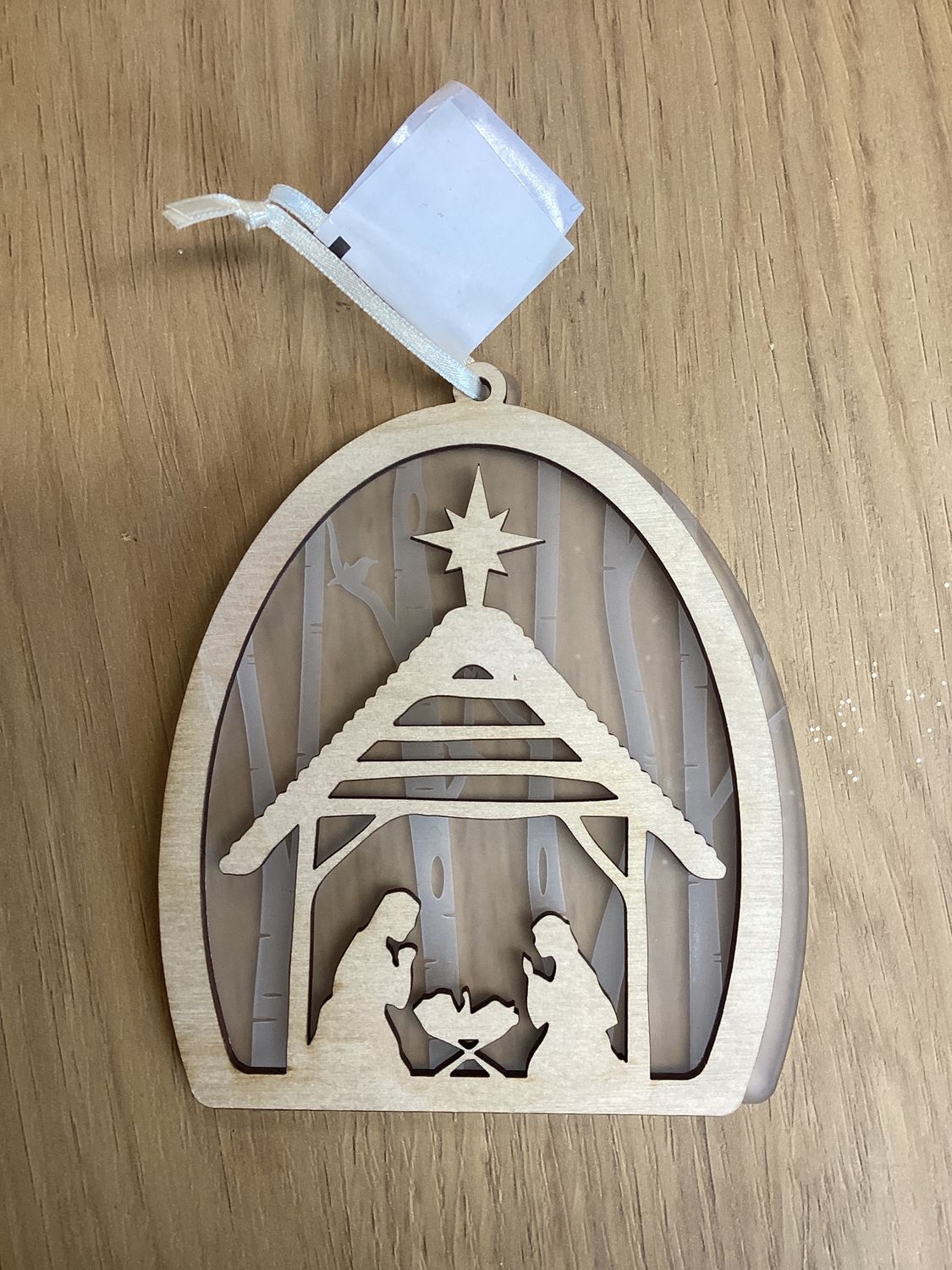 Nativity Snowglobe Christmas Ornament