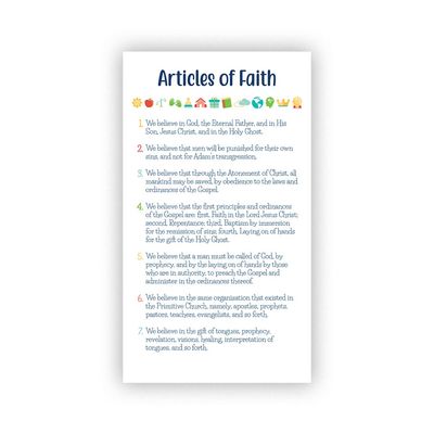Articles of Faith Pocket Card - Children