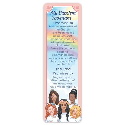 Girl&#39;s Baptismal Covenant Bookmark