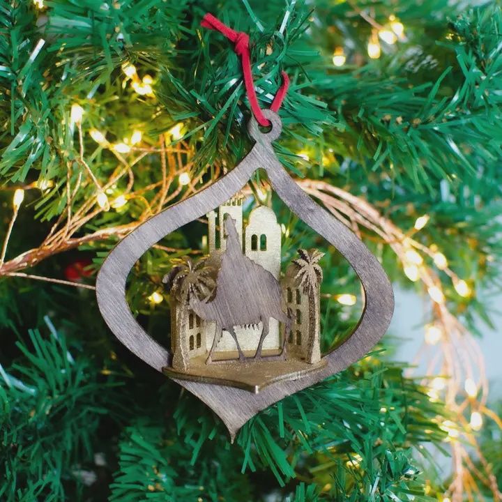 Wise Man Scene Christmas Ornament