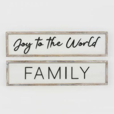 Joy to the World Reversible Wooden Frame