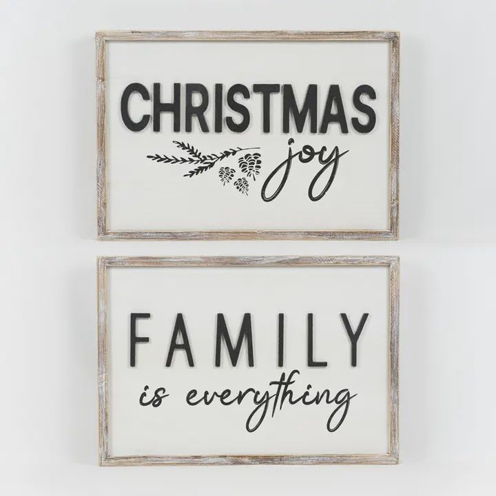 Family is Everything Wooden Reversible Sign