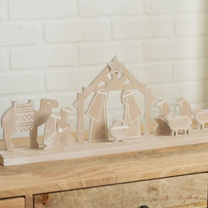Wooden Nativity Cutout