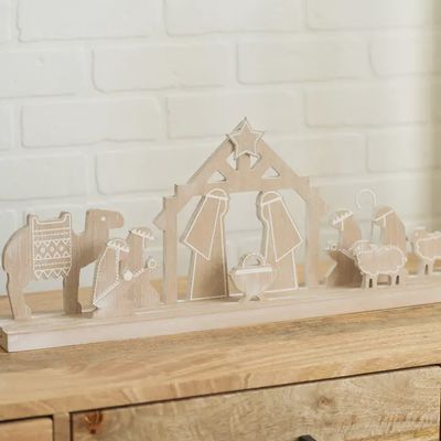 Wooden Nativity Cutout