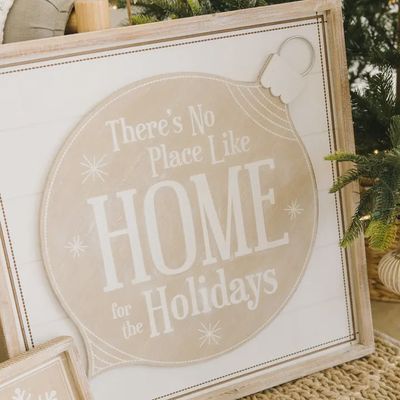 Home Is Where The Heart Is Reversible Wooden Sign