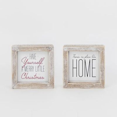 There&#39;s No Place Like Home Reversible Wooden Sign