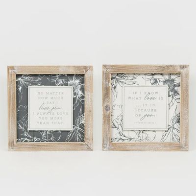 Say I Love You Reversible Wooden Sign
