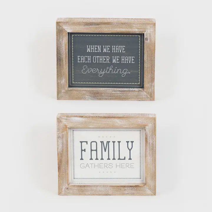 Family Reversible Wooden Sign