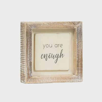 You Are Enough Wooden Sign