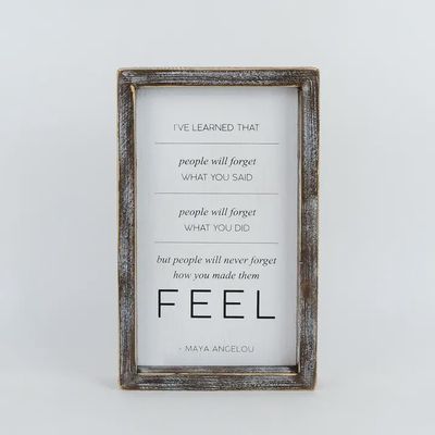 Inspirational Quote Reversible Wooden Sign